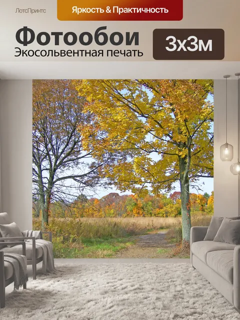 Фотообои Деревья и поля