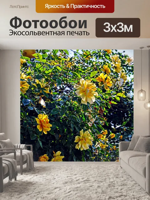 Фотообои Желтые цветы