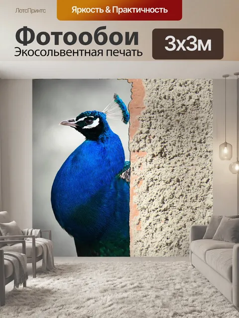 Фотообои павлин