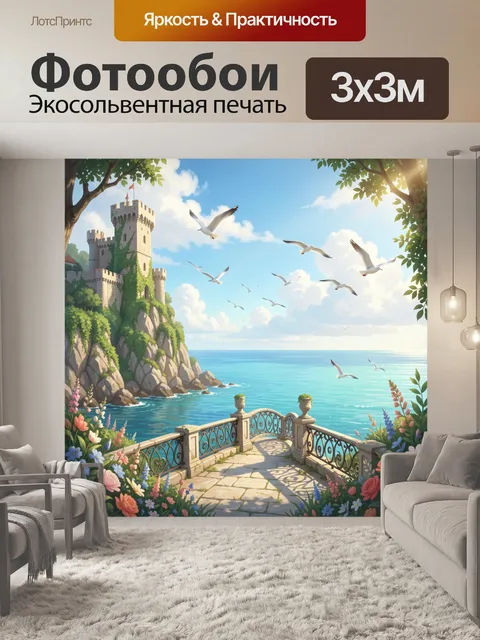 300 × 300 см · Экосольвентная печать