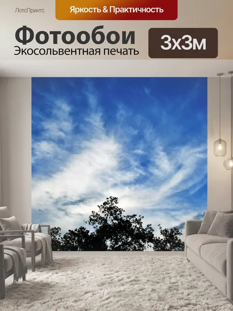 Фотообои Размах облака в голубом небе