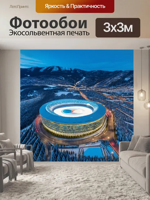 Фотообои архитектурные композиции олимпийских зданий в сочи