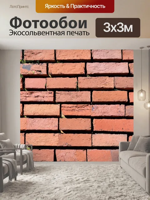 Фотообои кирпичи на заднем дворе дома