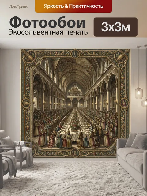 Фотообои Торжественный зал с банкетом