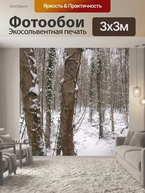 Фотообои Зимнем лесу 3