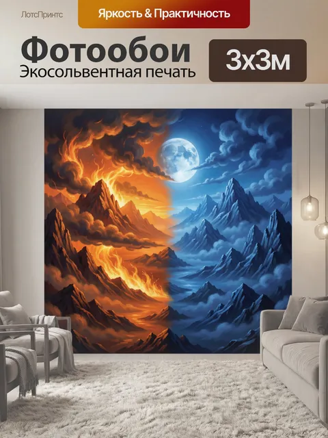300 × 300 см · Экосольвентная печать