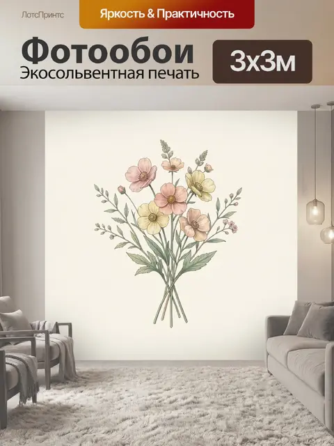 300 × 300 см · Экосольвентная печать