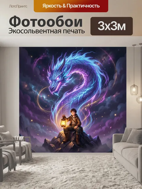 300 × 300 см · Экосольвентная печать
