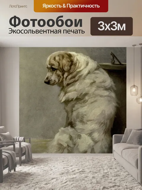 Фотообои Белая собака