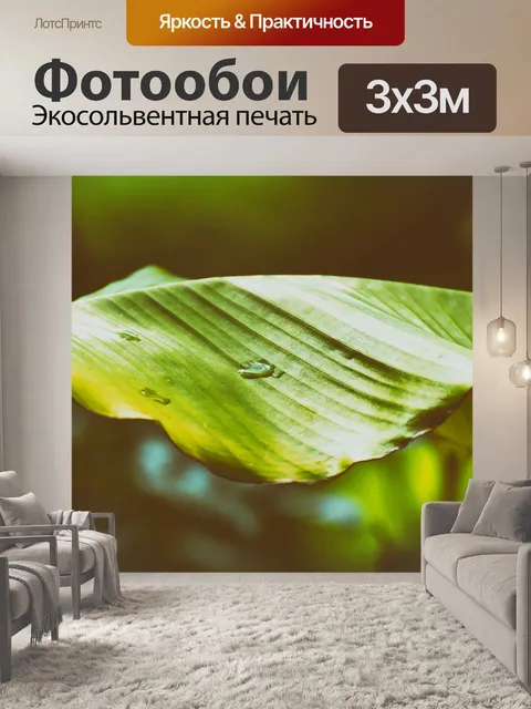 Фотообои Банановый лист