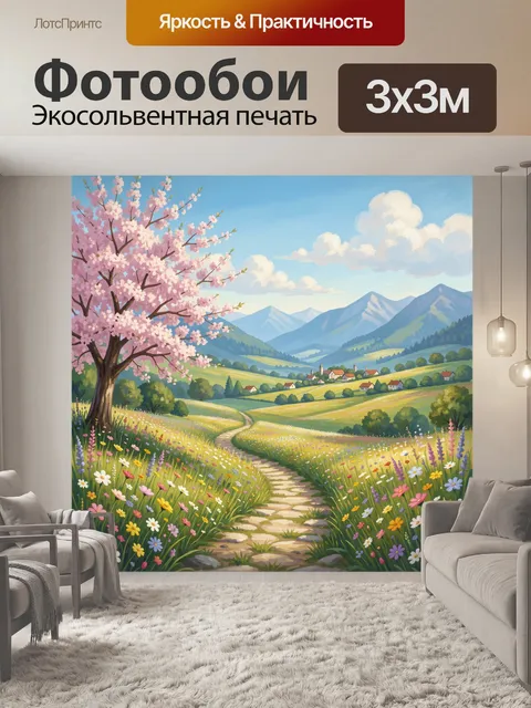 300 × 300 см · Экосольвентная печать