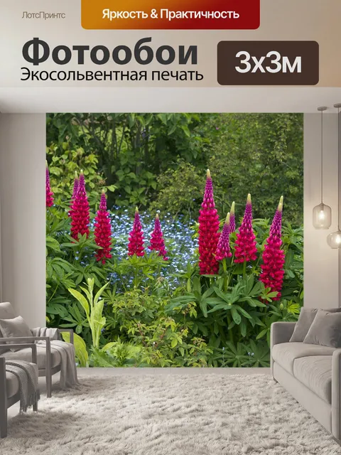 Фотообои Люпины