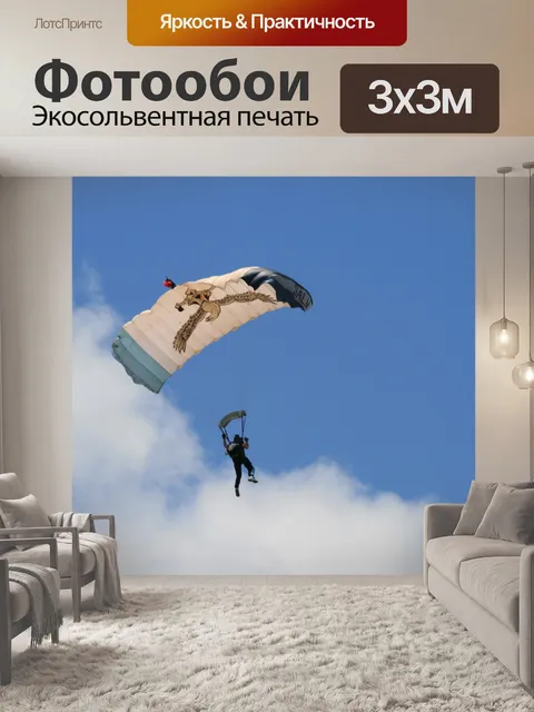 Фотообои парашют с орлом