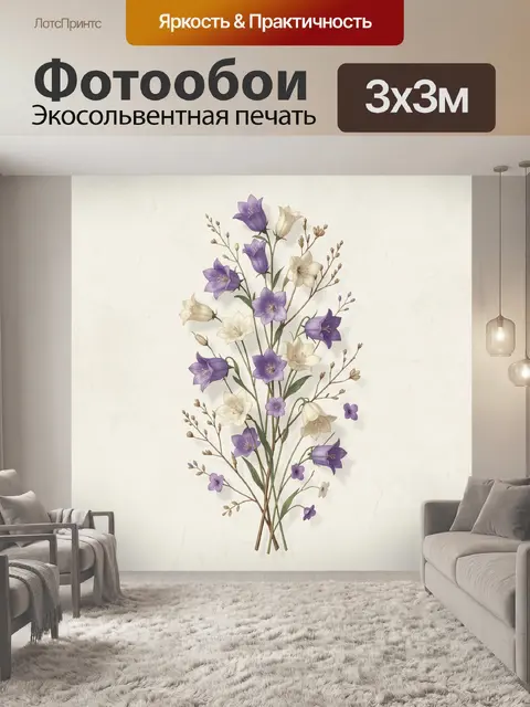 300 × 300 см · Экосольвентная печать