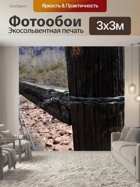 Фотообои Забор из колючей проволоки