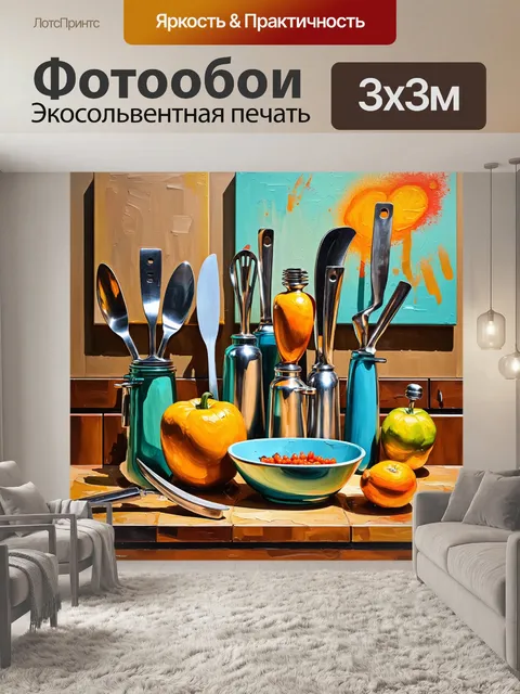 Фотообои в стиле акриловые краски