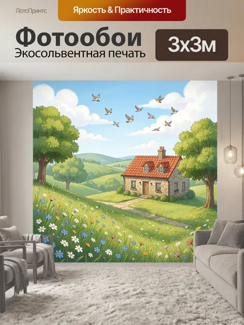 300 × 300 см · Экосольвентная печать