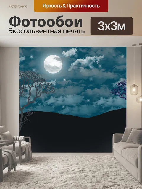 Фотообои Темная ночь