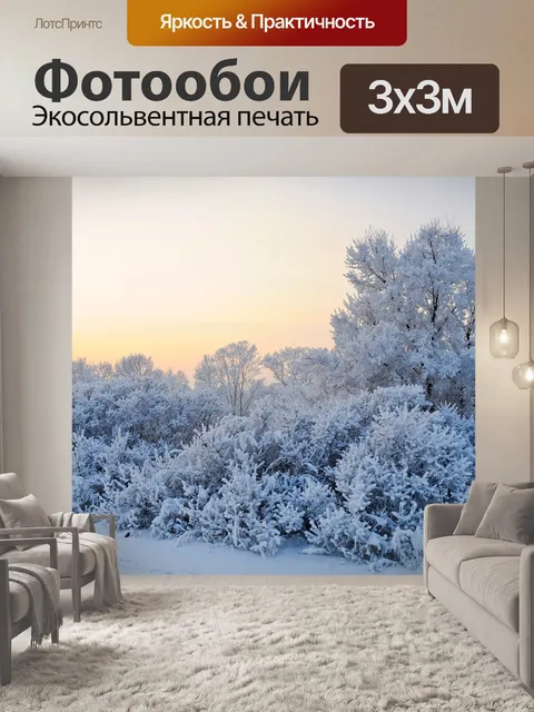 Фотообои Зимний закат