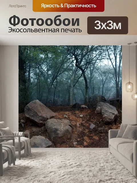 Фотообои Туманный Лес 3