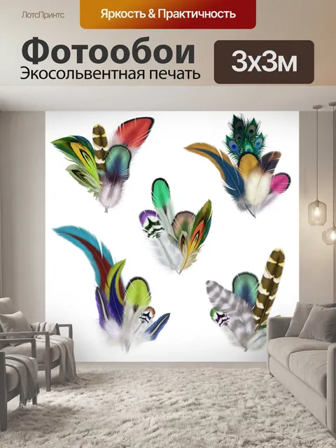 Фотообои Перья