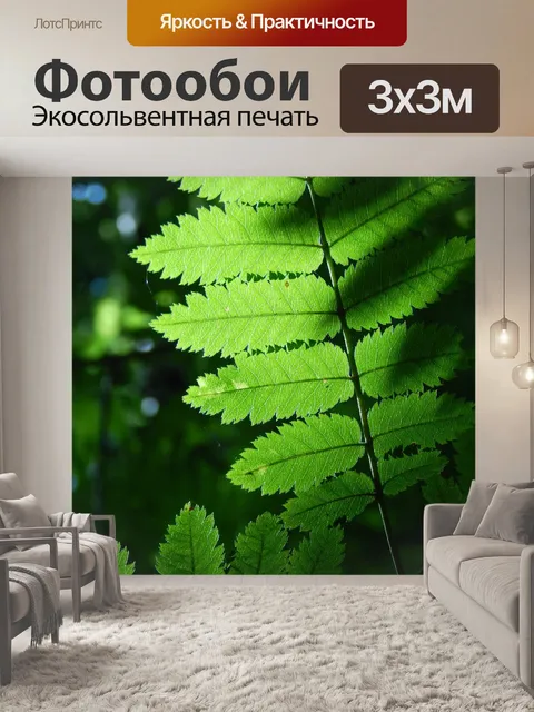 Фотообои Зеленые листья