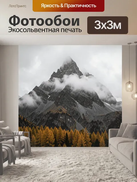 300 × 300 см · Экосольвентная печать