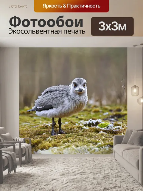 Фотообои суровая красота канадского леса предстает перед зрителем в холодных тонах зимнего озера