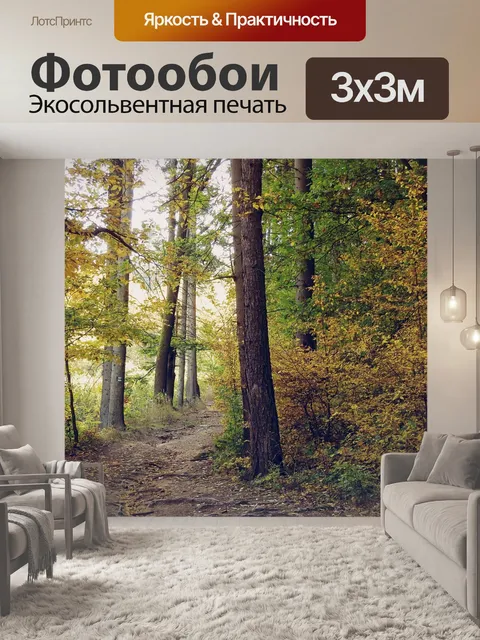 Фотообои Лесная дорога