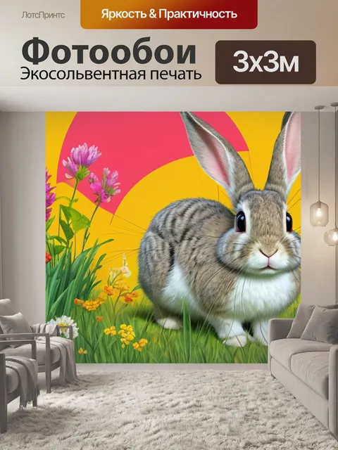 Фотообои с кроликом