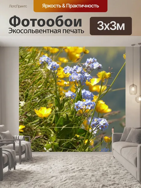 Фотообои Горные цветы