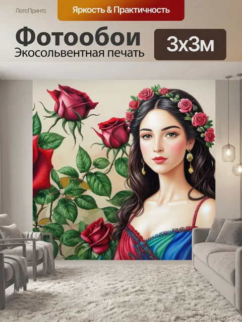 Фотообои с розами
