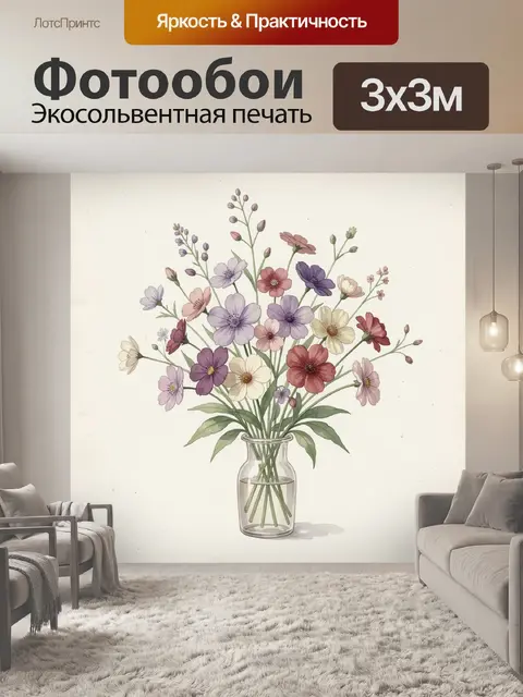 300 × 300 см · Экосольвентная печать