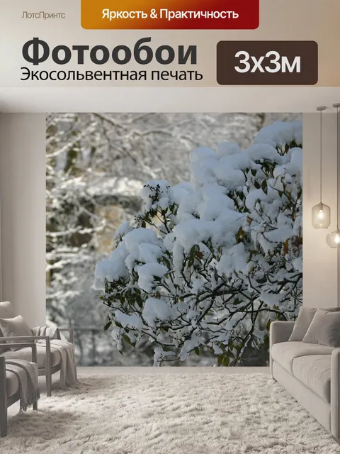 Фотообои Снег