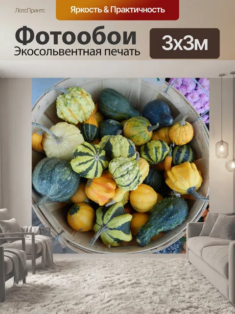 Фотообои Небольшие тыквы