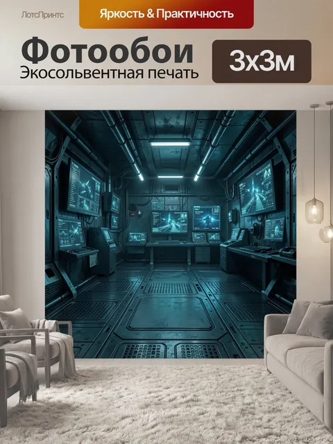300 × 300 см · Экосольвентная печать