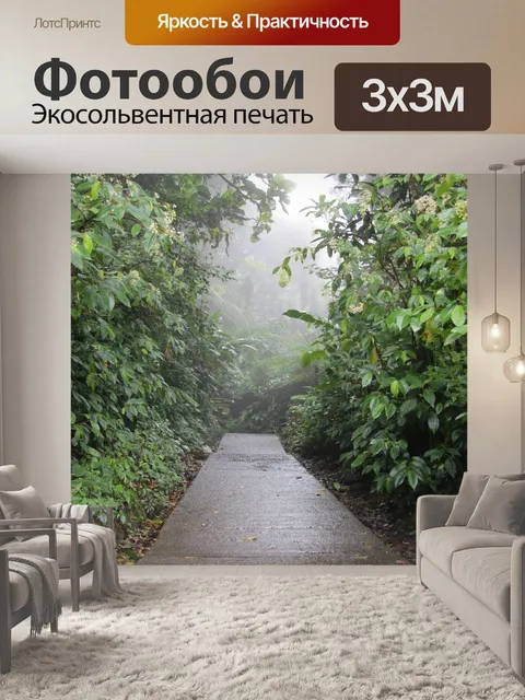 Фотообои Путь в лесу