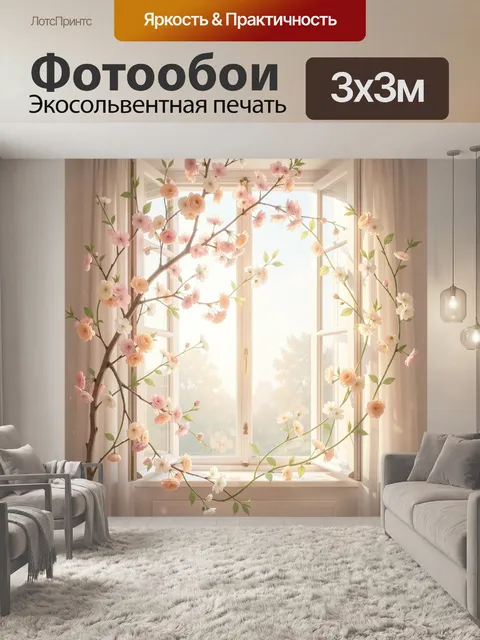300 × 300 см · Экосольвентная печать