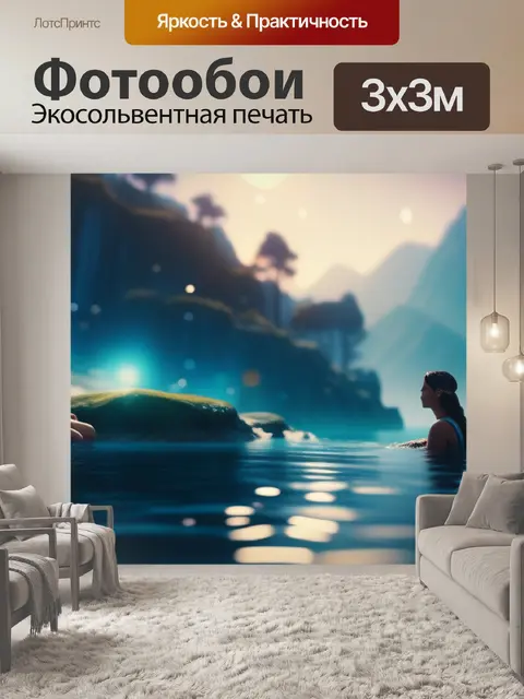Фотообои пейзаж с купальщицами фильм легкий