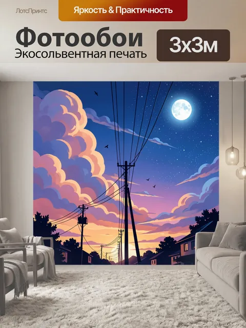 300 × 300 см · Экосольвентная печать