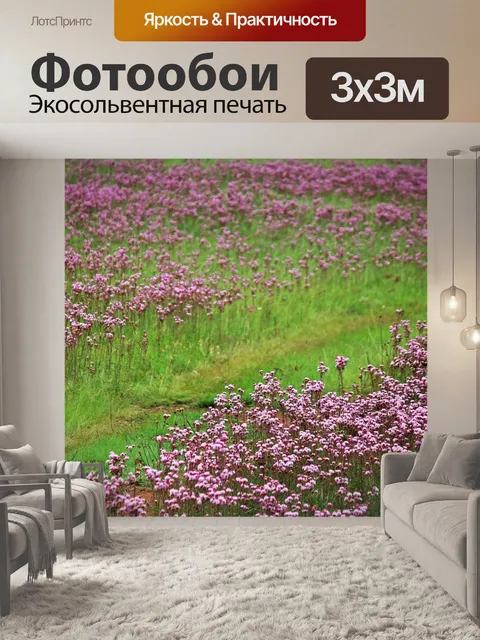 Фотообои вид цветущих розовых помпонов