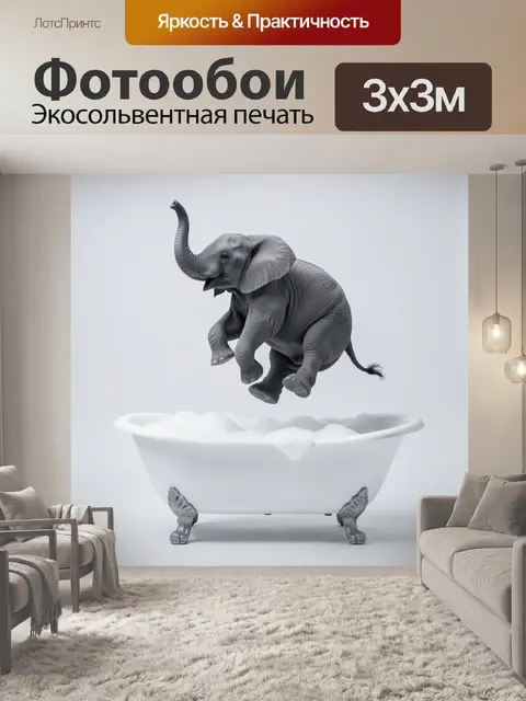 300 × 300 см · Экосольвентная печать