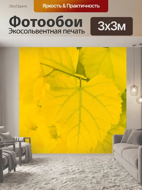 Фотообои Желтые листья