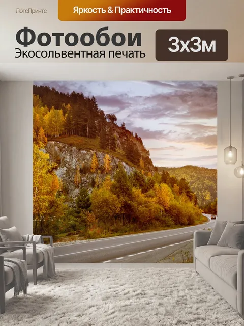 Фотообои Дорога в горах