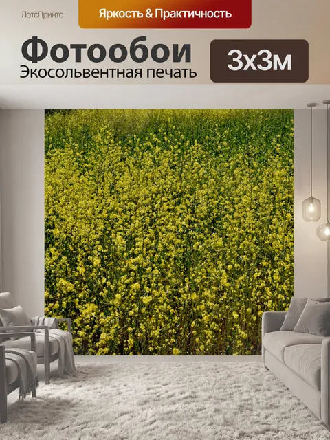 Фотообои Только Горчица желтая