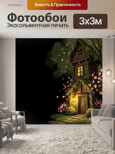 300 × 300 см · Экосольвентная печать