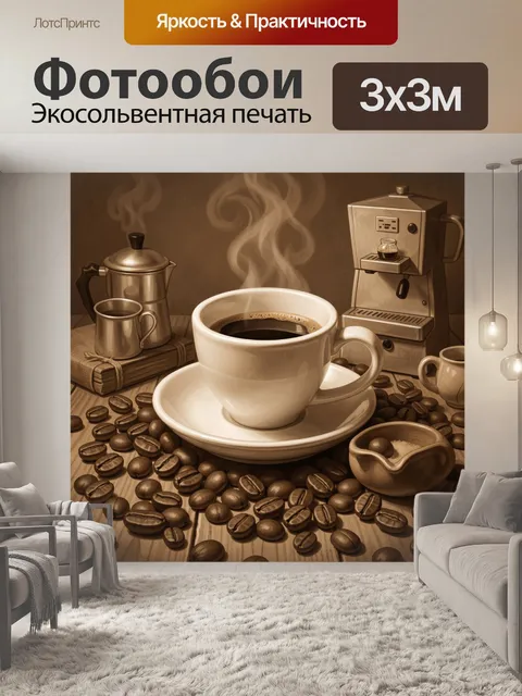 Фотообои Кофейный натюрморт с варкой