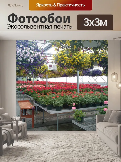 Фотообои Весенние цветы парниковых 13