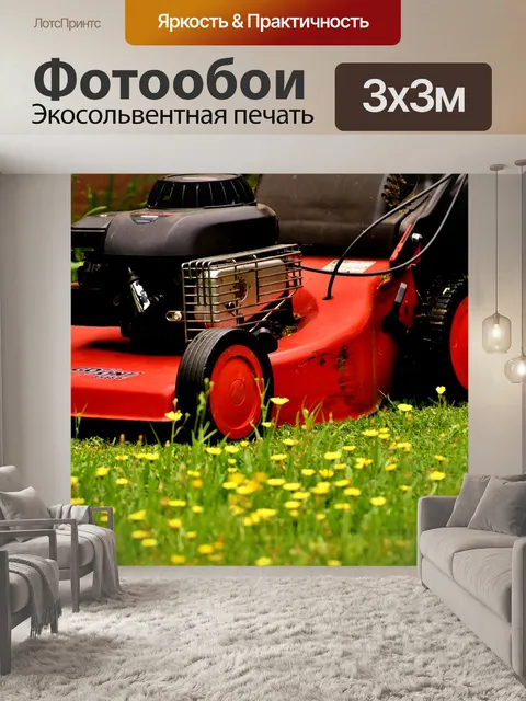 Фотообои Газонокосилка