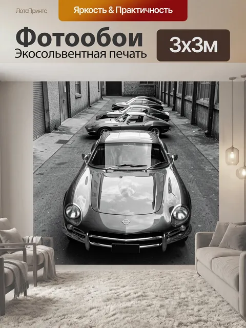 Фотообои Винтажные купе в проезде